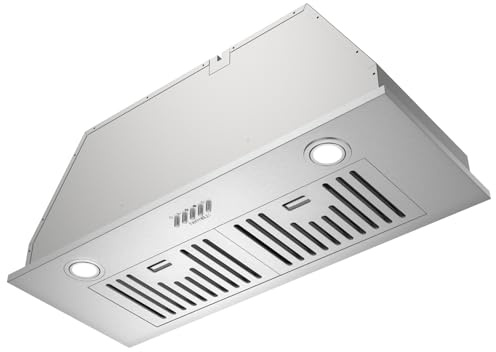 Hermitlux 30″ Built in/Insert Range Hood, 600 CFM Stainless Steel Vent Hood