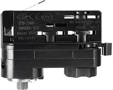 Deko-Light | D LINE Zubehör Adapter Pendel-Leuchtenmontage für 3-Phasen-Strom-Schienen-System 230V | schwarz
