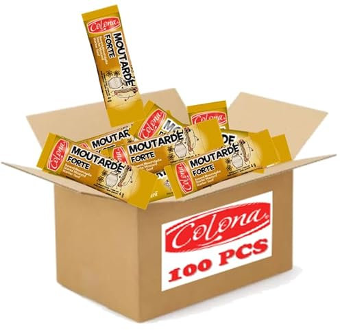 COLONA | 100 sticks de Moutarde | doses individuelles 4g