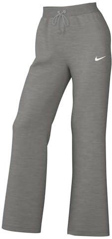 Nike DQ5615-063 W NSW PHNX FLC HR Pant Wide Pants Damen DK Grey Heather/SAIL Größe XL-S
