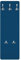 Bilderwelten Garderobe Unifarben 105cm x 34cm Einfarbig Blau Modern Garderobenhaken Garderobenpaneel Flurgarderobe Flur-Möbel Wandgarderobe Holz