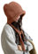 LumiSyne Winter Strickmütze Damen Einfarbig Wolle Gestrickt Verstellbare Kordelzug Doppelter Zweck Ohrenklappe Hut Tasche Vintage Sturmhaube Slouchy Beanie Baggy Skull Cap Warme Mütze Mode Accessoire