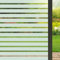Mgood Vinilos para Cristales Diseño a Rayas 60 x 200cm, Vinilo Ventana Privacidad Translucido Electrostaticos Anti UV Vinilo sobre Cristal para Hogar Oficina Puerta Cristal, Rayas Anchas