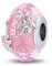 LNQOBU Murano Glas Charms-Anhänger 925 Sterling Silber,Charms für Armbänder,Rosa Liebe Herz,Rote Runde Perle Charm passen Frauen Armbänder/Halskette Schmuck Geschenke