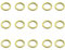 Rondelle Tonde Ottonate per Porte - Kit per Regolazione e Sollevamento Porte, Facili da Installare e Resistenti, Rondelle Alzaporta Disponibili più Diametri (Ø 6 mm. 15 pezzi)