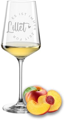 Gravur-Max Lillet Glas Leonardo Weinglas mit Gravur Es ist immer Zeit für Lillet mit einer hochwertigen Gravur Weißweinglas Leonardo Puccini 560ml