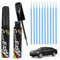 Asheyya 2PCS Black Car Touch Up Paint Pen, Professional Car Scratch Repair Pen