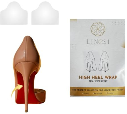 Linesi Absatzschutzfolie, 1 Paar klare Sticker, High Heels, Schutz für Absatz Schuhe