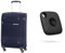 Samsonite Base Boost - Spinner L Erweiterbarer Koffer, 78 cm, 105/112,5 Liter, Blau (Navy Blau) & Tile Mate Bluetooth Item Finder