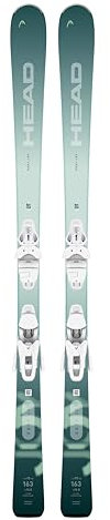Damenski Alpinski Carvingski - Head Easy Joy SLR - 158cm - Allride Rocker - inkl. Bindung Joy 9 GW SLR Z2,5-9 Gripwalk - für Anfängerinnen - Ski für präparierte Piste