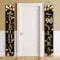 90th Birthday Decorations Door Banner - Black Gold Happy 90th Birthday Party Decoration Door Porch Sign Banners Backdrop for Women Men 90 Years Old Party Indoor Outdoor Decor Supplies