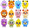 12 Pcs Toy Pop Party Favors for Kids, 3D Animal Pop Balls Its Fidget Toys, Birthday Gifts for Boys Girls, Goodie Bag Stuffers, Carnival Prizes,Treasure Chest for Kids Prizes, Classroom Prizes