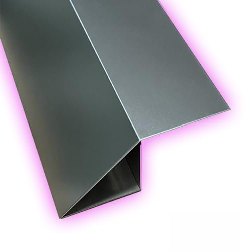 QTWLG 3ft Door Threshold Transition Strip Wood To Tile, Threshold Ramps For Doorways Height Difference 2/5''- 2'' Metal Reducer Transition Strip For Uneven Floors(Grey,30 * 30mm)