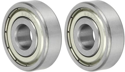 A ABSOPRO Rillenkugellager 6200z 1 Stück 10x30x9mm Geschmiert | Silberton, P6, Lagerstahl Und Metall, Für Skateboard, Scooter, Rollschuhe, Fahrrad, Motorrad Räder