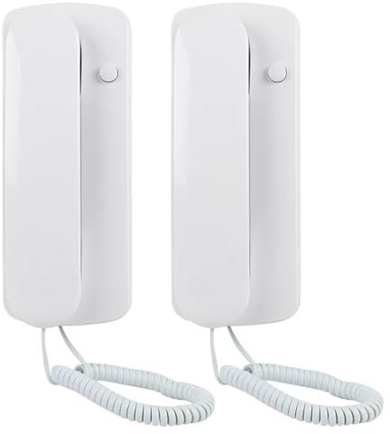 Rtauhife Nouveau Talkie-Walkie Audio Non Visuel Talkie-Walkie Filaire Interphone Bidirectionnel Interphone Audio Villa Bureau à Domicile Non Visuel