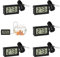 VFANDV Aquarium Thermometer Digital 5 Stück, Temperatursensor Wasserdicht mit 1m Kabel und Externer Sonde LCD Thermometer Temperaturüberwachung für Kühlschrank Gefrierschrank Aquarium
