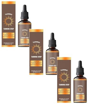Generisch Trinkbare sonnenlose Bräunungstropfen mit natürlichen und organischen Inhaltsstoffen Advanced Self Bräunungstropfen zum Trinken für Gesicht und Körper 2.02 fl.oz/60 ml Flasche (3Pcs)