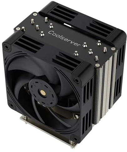 Dissipatore di calore LGA1700-R25 4U con 6 tubi di calore for dissipatore di calore LGA 1700, radiatore da 300 W, doppia ventola di raffreddamento LGA1700