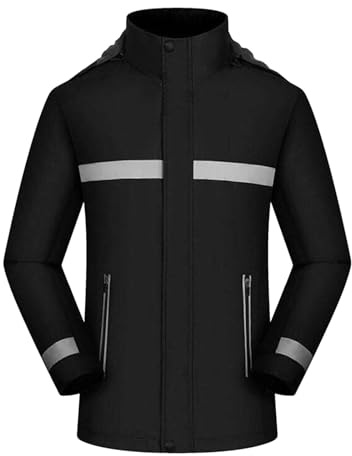 MODSGUE Herren Sicherheitsjacke Fleece Warnjacke Winterjacke Warnschutzjacke Arbeitsjacke Basic Warnjacke Warnschutzjacke Softshelljacke mit Reflektierenden Streifen