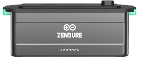 Zendure SolarFlow AB3000X, Batterie pour centrale balcon, 2 880 Wh LiFePO₄, Capacité extensible 2,88–17,28 kWh, Auto-échauffement, Extinction par aérosol, Système 48V, BMS indépendant, IP65