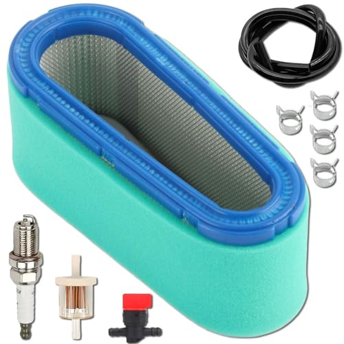 Qiuwanzia 36356 Filtro aria per Tecumseh 4 tempi verticale OHV110 OHV115 OHV125 OHV130 OHV150 OHV155 OHV160 OHV165 OHV170 OHV175 13Hp 13. 5Hp 14Hp 15Hp con 36357 Prefiltro Candela Filtro carburante