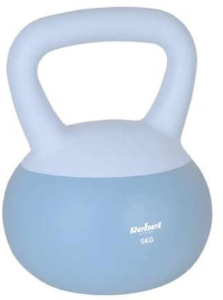 Rebel Soft Kettlebell 5kg Weiches PVC Safe Silent Hanteln für Fitness