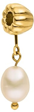 Purelei LEI Pearl Charm (Gold) – Wasserfester Charm Anhänger aus Edelstahl (14K vergoldet) für das LEI Armband – Kombinierbarer Schmuck für deinen individuellen Look