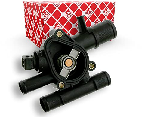 febi bilstein 24158 Thermostat mit Gehäuse und Dichtung, 1 Stück | Kompatibel mit: RENAULT GRAND SCÉNIC II, MEGANE II, MEGANE II Coupé-Cabriolet, MEGANE II Kombi, MEGANE II Stufenheck