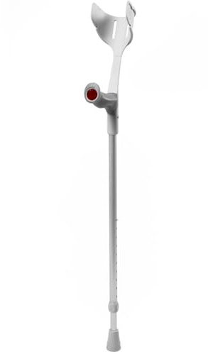 pulox - Magic-Soft - forearm crutch with soft-grip - max. 130 kg - single (1 pc.) - Gray
