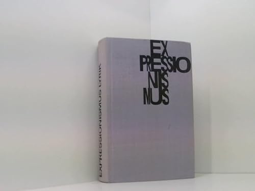 Expressionismus Lyrik