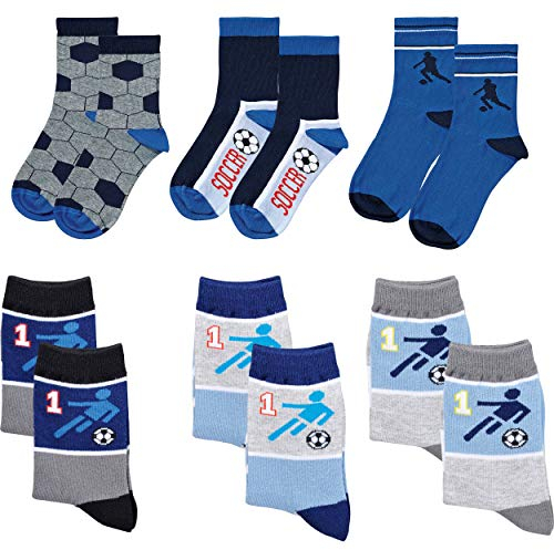 C&C KIDS Kinder Socken,6Pack35/38,football