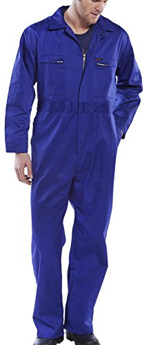 SUPER CLICK HEAVY WEIGHT BOILERSUIT ROYAL BLUE 36