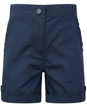 Mountain Warehouse Shore Shorts für Kinder - Kindershorts aus 100% Baumwolle, Kurze Atmungsaktive Hose, Strand Shorts, Lässige - Frühling, Sommer Marine Kinder 164 EU (13 Jahre)