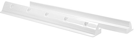 Offgridtec Spoiler Solar Dachhalterung Set von 2 (68 x 8,9 x 6,5 cm), Heavy Duty ABS PV Halterung für Solarmodule, Leicht & Stabil, Vorgebohrte Montageschraubenlöcher, Wetterfest & Langlebig, Weiß