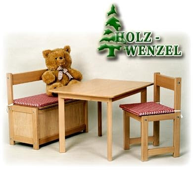 Kinder-Sitzgarnitur - Paul aus naturbelassenem Holz