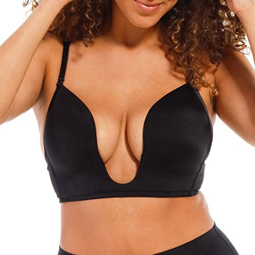 Magic Bodyfashion Damen V-Bra Stiefe BH, Schwarz, NA (Herstellergröße: 75A)