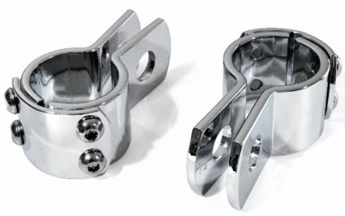 Schelle 1-1/4 Custom Chrom Harley Sturzbügel Rasten 32mm Rahmen