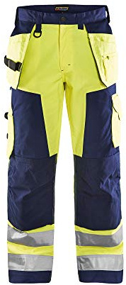 Blakläder Bundhose High Vis Klasse 2, 1 Stück, D124, gelb / marineblau, 156818113389D124