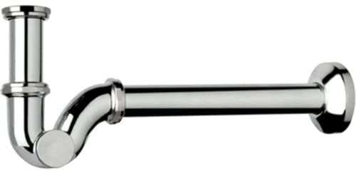 TEA 370-T22-2234 Sifone Alta qualità a S in Ottone 1 x 26mm per lavabo, Multicolore