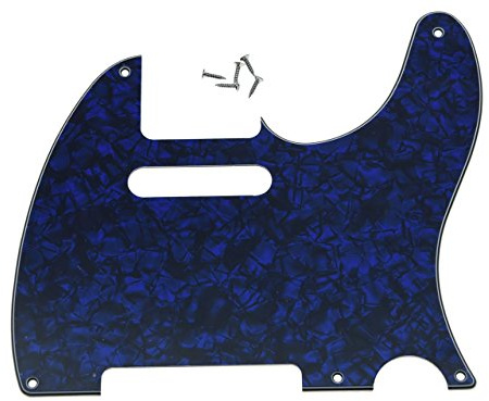 Kaish American Vintage 5-Loch-Tele-Pickguard TL Gitarren-Pickguard-Kratzschutz für Tele/Telecaster Blau Perlmutt