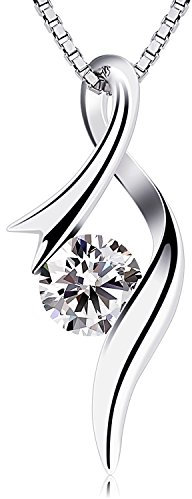 B.Catcher Women's Necklace, S925 Sterling Silver, Eternal Beauty Necklace, 5A Grade Zirconia Sparkling, Detachable Pendant, Christmas/Valentine's Day/Mother's Day/Birthday Gift, Comes with Gift Box
