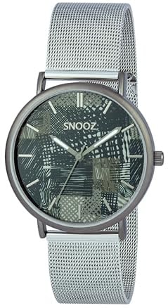 Snooz Men's Quartz Analog Watch with Stainless Steel Strap Saa1042-77, Multicoloured, 40MM, Strap