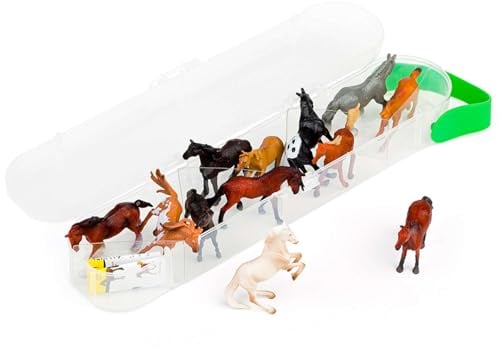 CollectA Mini Horse Box of 12 - Stallions and Mares