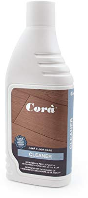 Corà CLEANER - Detergente professionale parquet - Pulizia pavimento in legno verniciato/UV OIL/LVT/PVC/ESPC/SPC - 1 LT. Corà Floor Care