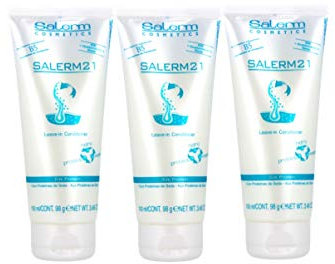 Salerm 21 Acondicionador Proteina de Seda Sin Aclarado 100ml (3 UNIDADES)