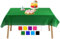 YANGTE 4 Pack Green Plastic Table Cloth Party Table Covers, 54 in x 108 in Tablecloth for Tables Indoor or Outdoor Parties Birthdays Weddings Christmas
