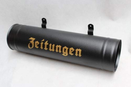 Zeitungsrolle, Zeitungsbox Neu, Farbauswahl Wetter- und UV-beständig (Schwarz)