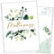 cozy racoon 3-teilige Mutterpasshülle für den Deutschen Mutterpass | Hochwertige Hülle für deinen Mutterpass (Kunststoff) | Design Green Flowers (ohne Personalisierung)