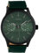Oozoo Herrenuhr Chrono Look mit Lederband 48 MM Schwarz/Grün C10537