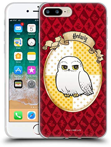 Head Case Designs Offizielle Harry Potter Hedwig Deathly Hallows XXXVI Gel Handyhülle Hülle [Militärischer Schutzgrad] Kompatibel mit Apple iPhone 7 Plus/iPhone 8 Plus